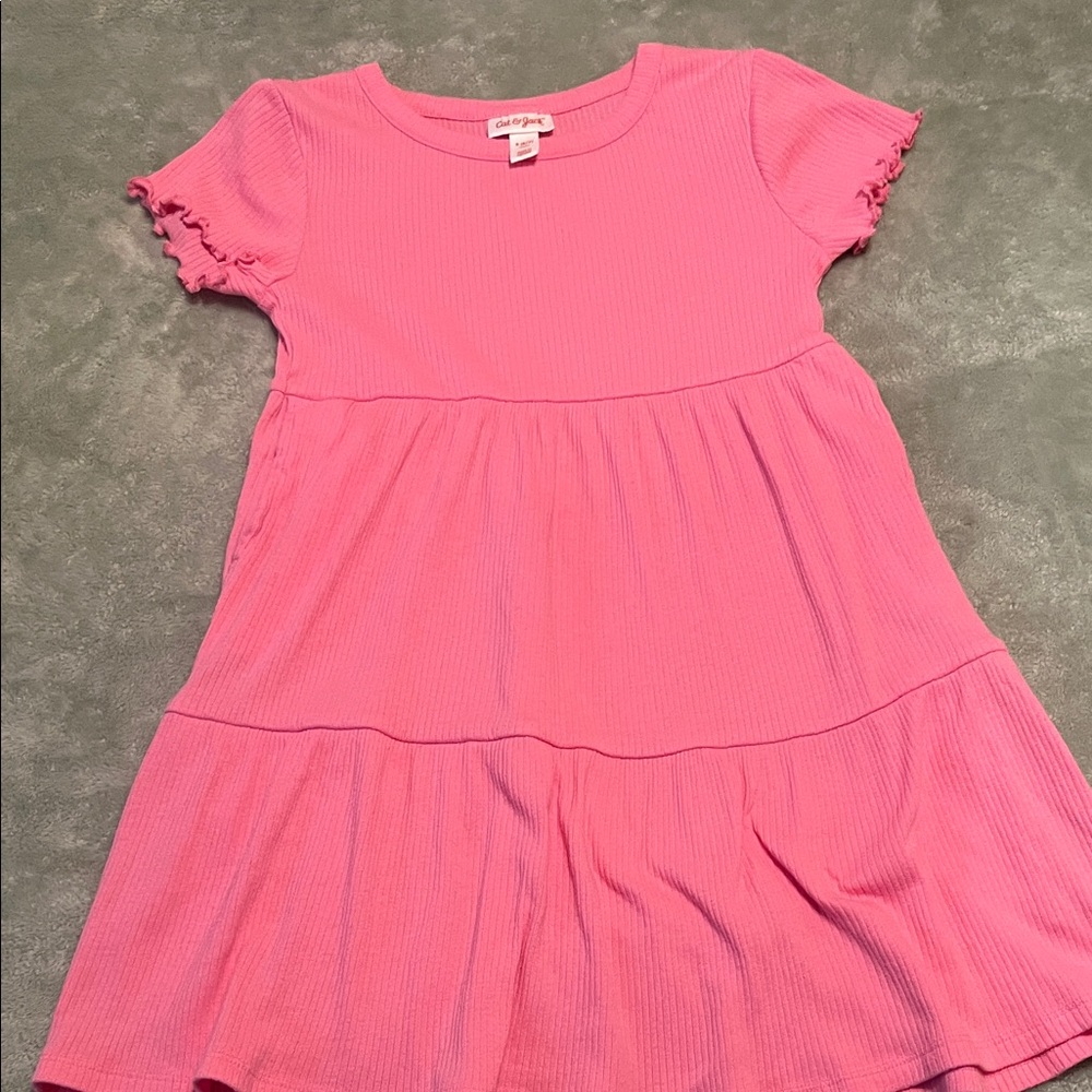 Cat & Jack Pink Tiered Casual Dress